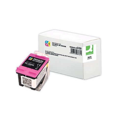 Q-Connect Remanufactured Ink For HP 304XLCMY Tricolor HI9K0707CES222R