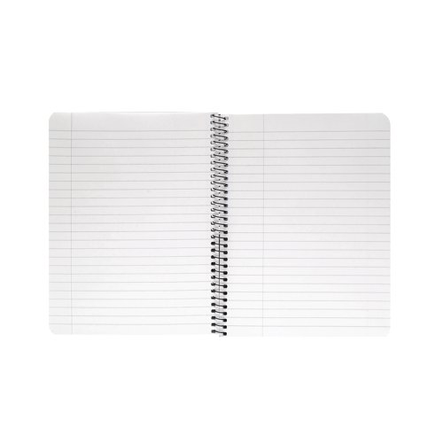 KF10034 Q-Connect Spiral Bound Polypropylene Notebook 160 Pages A5 Blue (Pack of 5) KF10034