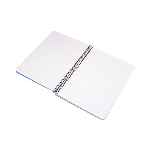 Q-Connect Spiral Bound Polypropylene Notebook 160 Pages A5 Blue (Pack of 5) KF10034 | KF10034 | VOW