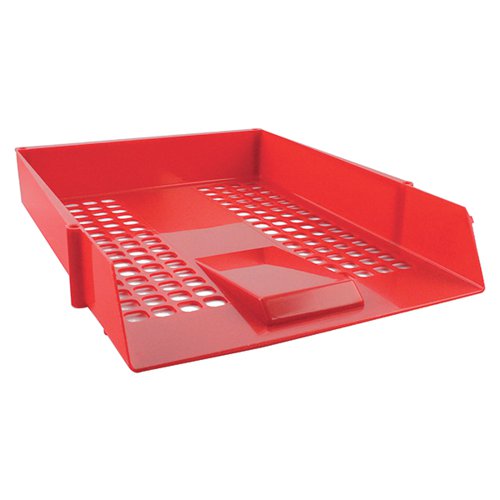 Super Saver Letter Tray A4/Foolscap Red