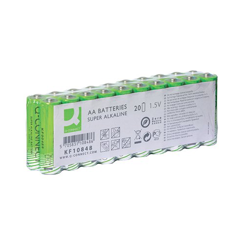 Q-Connect Battery AA Economy Pack of 20
