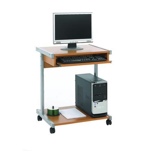 Serrion Beech 650mm Mobile Computer Workstation KF14101