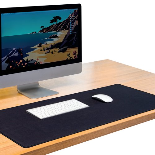This Q-Connect large mouse mat has an ultra smooth with reinforced edges for comfortable and controlled tracking for your mouse. The mouse mat also features a non slip base for stability. The mouse mat measures 900x400x2.5mm in size.