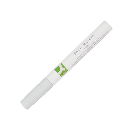 Q-Connect Paint Marker Pen Medium White (Pack of 10) KF14452 - KF14452
