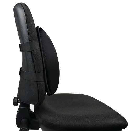 Q-Connect Memory Foam Back Support Black KF15412 VOW