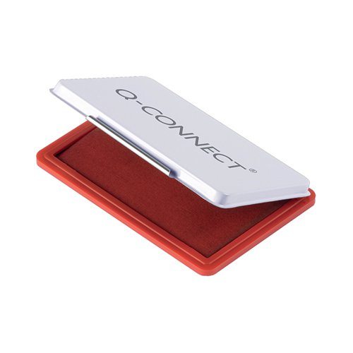 Q-Connect Large Stamp Pad Metal Case Red KF15441