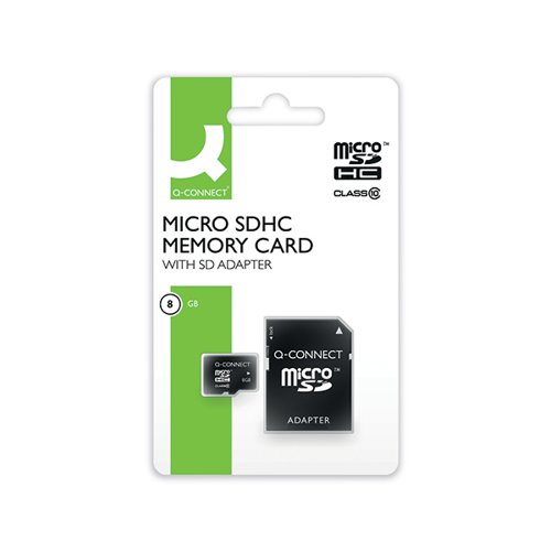 Q-Connect 8GB Micro SD Card KF16011 Pack 1