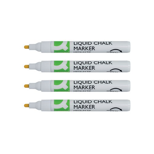 Q-Connect Chalk Markers Medium Tip White (Pack of 4) KF16282