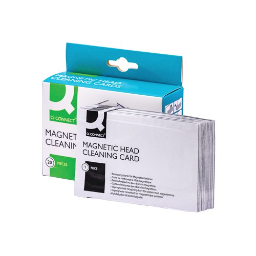 Q-Connect Card Reader Cleaning Card (Pack of 20) ACCP020QCA - VOW - KF17105 - McArdle Computer and Office Supplies