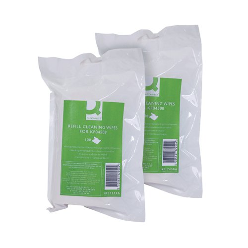 Q-Connect Telephone and Surface Wipes Refill Pack 2