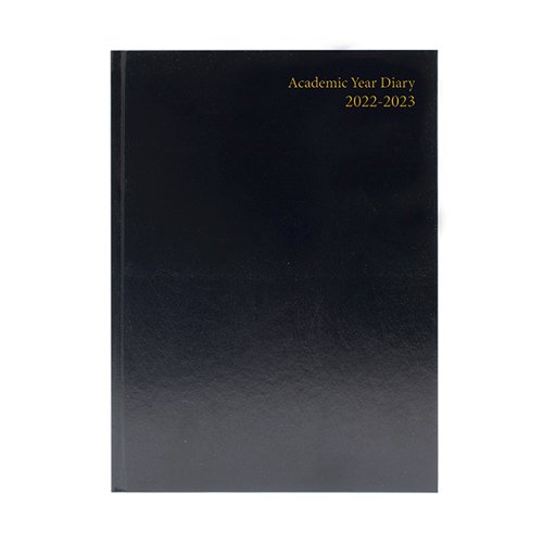 Academic Diary Day Per Page A4 Black 2022-2023 KF1A4ABK22