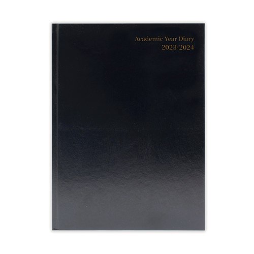Academic Diary Day Per Page A4 Black 2023-2024 KF1A4ABK23