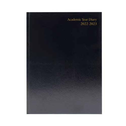 Academic Diary Day Per Page A5 Black 2022-2023 KF1A5ABK22