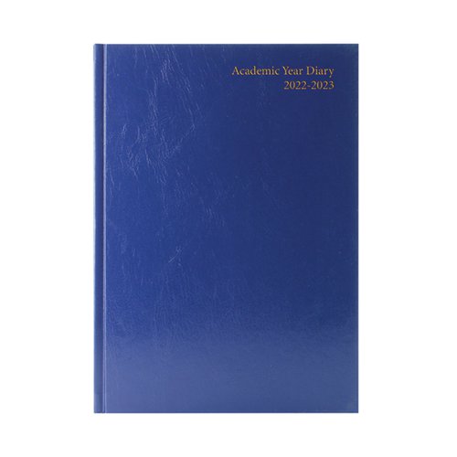 Academic Diary Day Per Page A5 Blue 2022-2023 KF1A5ABU22