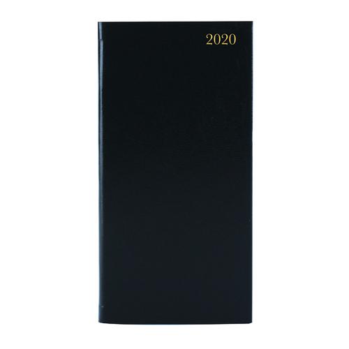 Slim Diary Portrait Week to View 2020 Black KF1BK20