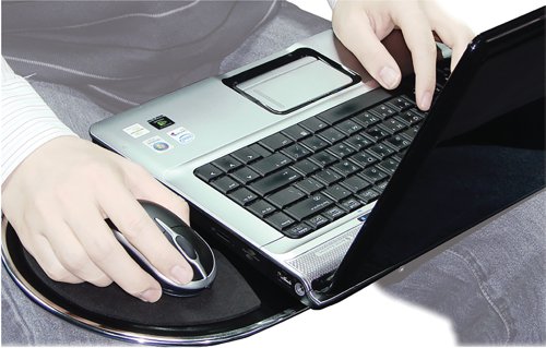 Q-Connect Aluminium Laptop Stand Black/Silver KF20077 - KF20077