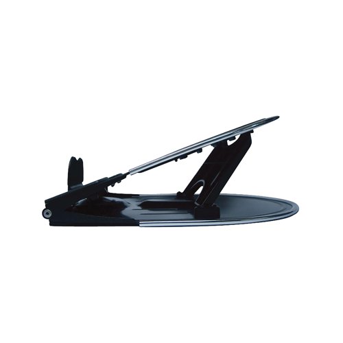 Q-Connect Aluminium Laptop Stand Black/Silver KF20077 - VOW - KF20077 - McArdle Computer and Office Supplies