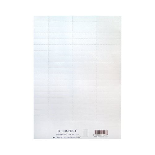 Q-Connect Suspension File Insert White Pack of 50 KF21003