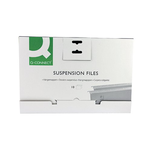 Q-Connect Suspension File Tabbed Foolscap Pack of 10 KF21018