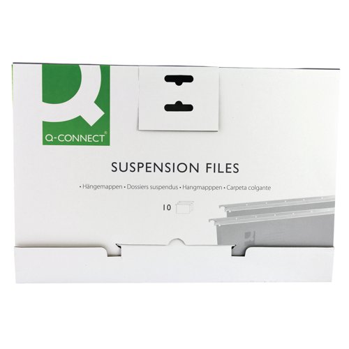 Q-Connect Foolscap Tabbed Suspension Files (Pack of 10) KF21018 VOW