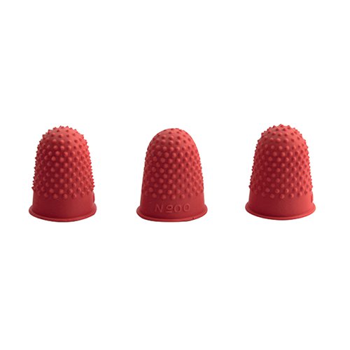 Q-Connect Thimblettes Size 00 Red Pack 12 KF21507