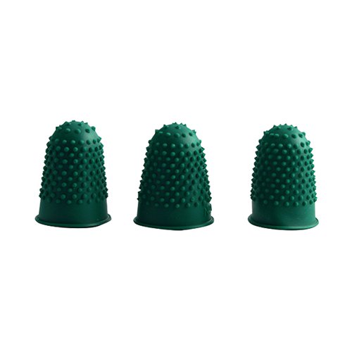 Q-Connect Thimblettes Size 0 Green Pack 12 KF21508