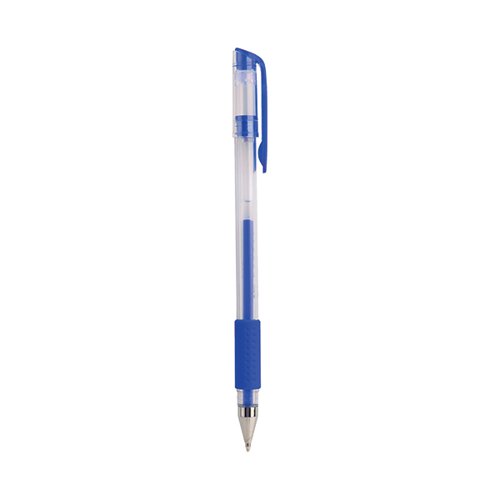 Q-Connect Gel Rollerball Pen Medium Blue (Pack of 10) KF21717