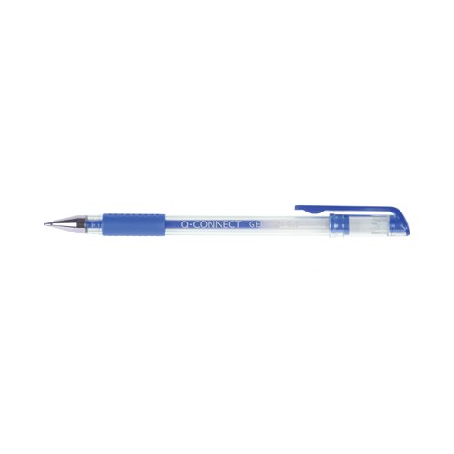 This Q-Connect Gel Rollerball Pen provides smooth and flowing writing with every use, suitable for both schoolwork and general use. It is comfortable to use with a barrel that is ergonomically designed to fit in the natural contours of your hand and a soft rubber grip. This pack contains 10 blue pens, which write a line width of 0.5mm.