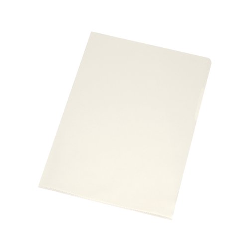 Q-Connect Cut Flush Folders A4 Clear (Pack of 100) KF24002 | KF24002 | VOW
