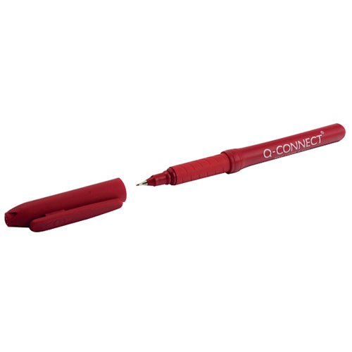 Q-Connect Fineliner Pen 0.4mm Red (Pack of 10) KF25009 VOW