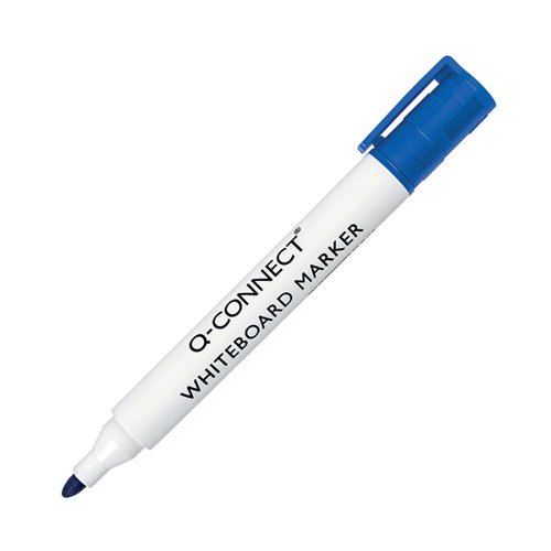 Q-Connect Drywipe Marker Pen Blue Pack 10 KF26036