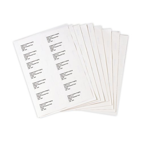 Q-Connect Multipurpose Labels 199.6x289mm 1 Per Sheet White (Pack of 100) KF26050 - KF26050
