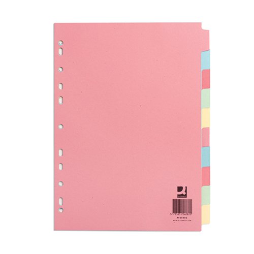 A4 SUBJECT DIVIDER MULTI PUNCHED TYPE TAB BINDERS MULTI BUY DISCOUNTS 