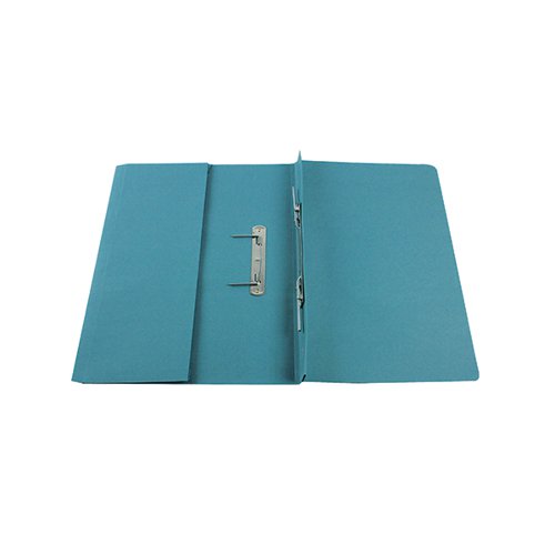 KF26094 Pack of 25 Q-Connect 35mm Capacity Blue Transfer Pocket Foolscap File