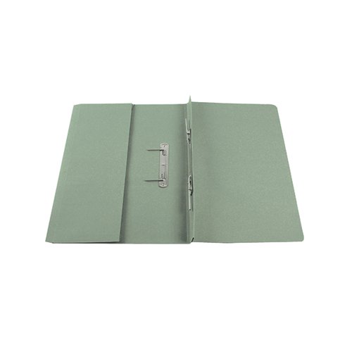 Q-Connect Transfer Pocket 35mm Capacity Foolscap File Green Pack 25 KF26096