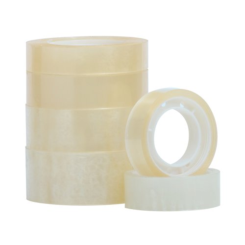 Q-Connect Easy Tear Polypropylene Tape 24mmx33m 1 Inch Core Clear (Pack of 6) KF27014 - KF27014