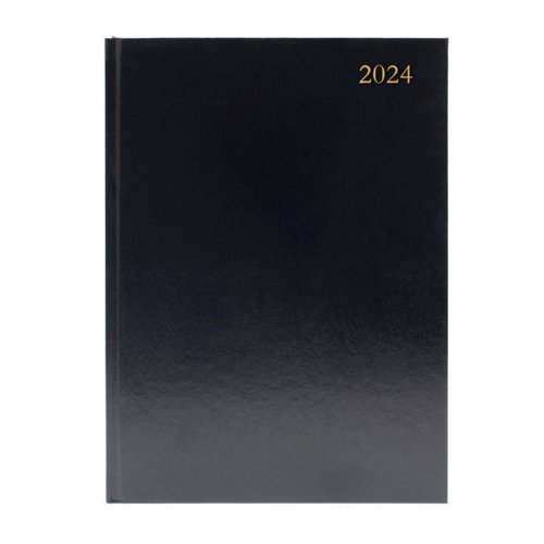 Desk Diary 2 PPD A4 Black 2024 KF2A4BK24