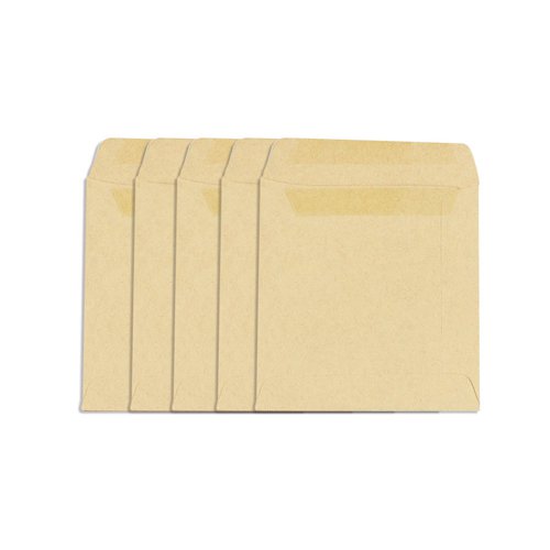Q-Connect Envelope Wage 108x108mm Plain Self Seal 90gsm Manilla (Pack of 1000) KF3420 KF3420