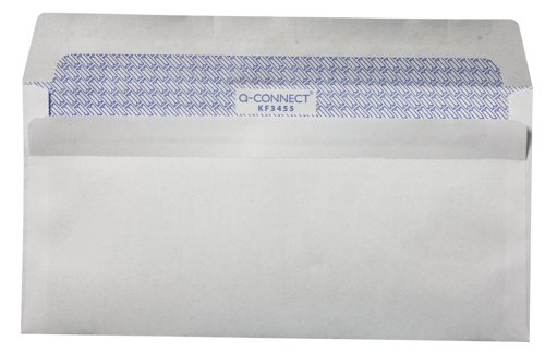 Q-Connect DL Envelopes Window Self Seal 80gsm White (Pack of 1000) KF3455 - KF3455