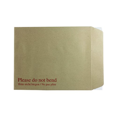 Q-Connect Envelope 267x216mm Board Back Peel and Seal 115gsm Manilla (Pack of 125) KF3519
