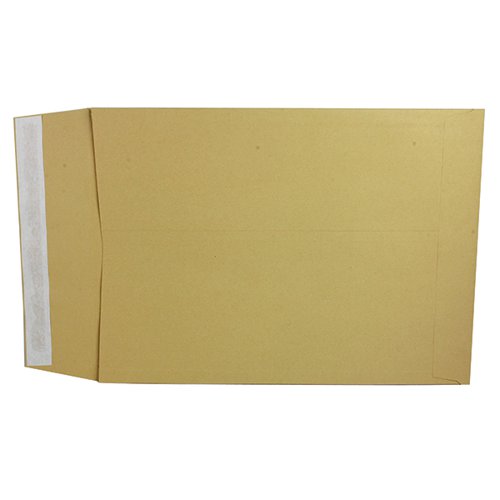 Q-Connect Envelope Gusset 381x254x25mm Peel and Seal 120gsm Manilla (Pack of 100) KF3528