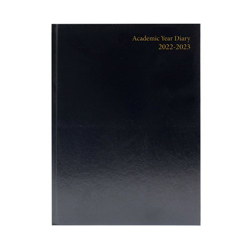 Academic Diary Week To View A4 Black 2022-2023 KF3A4ABK22