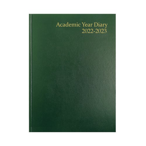 Academic Diary Week To View A4 Green 2022-2023 KF3A4AGN22