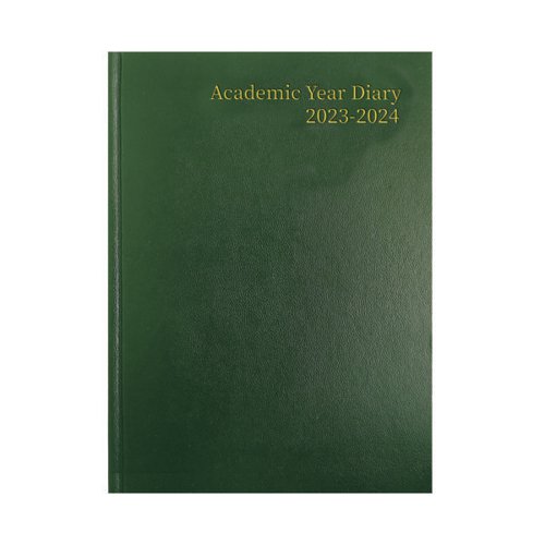 Academic Diary Week To View A4 Green 2023-2024 KF3A4AGN23