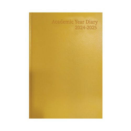 Academic Diary Week To View A4 Yellow 2024-25 KF3A4AYL24 - KF3A4AYL24