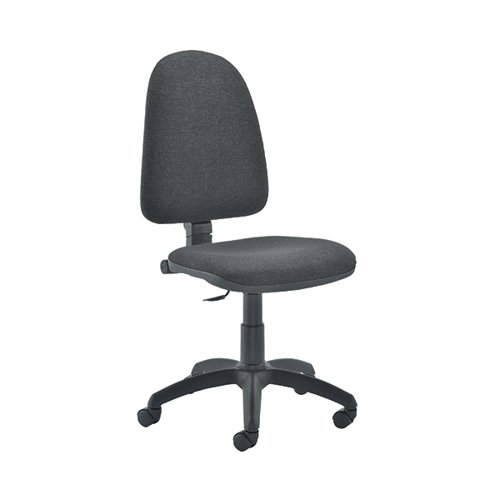 Jemini High Back Operator Chair 600x600x1000-1130mm Charcoal KF50172 - KF50172