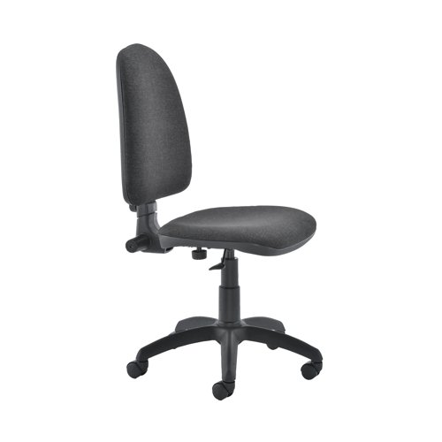 Jemini High Back Operator Chair 600x600x1000-1130mm Charcoal KF50172 VOW