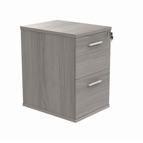 Astin 2 Drawer Filing Cabinet 540x600x710mm Alaskan Grey Oak KF70012