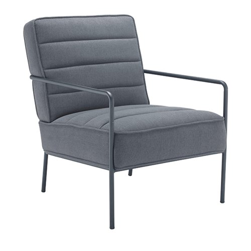 Astin Russell Reception Wire Frame Armchair 620x880x830mm Grey KF70018