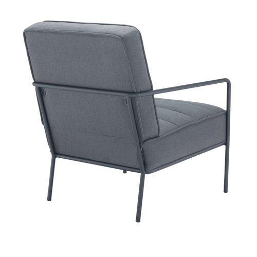 Jemini Atlas Reception Wire Frame Armchair 800x810mm Grey KF70018 - VOW - KF70018 - McArdle Computer and Office Supplies